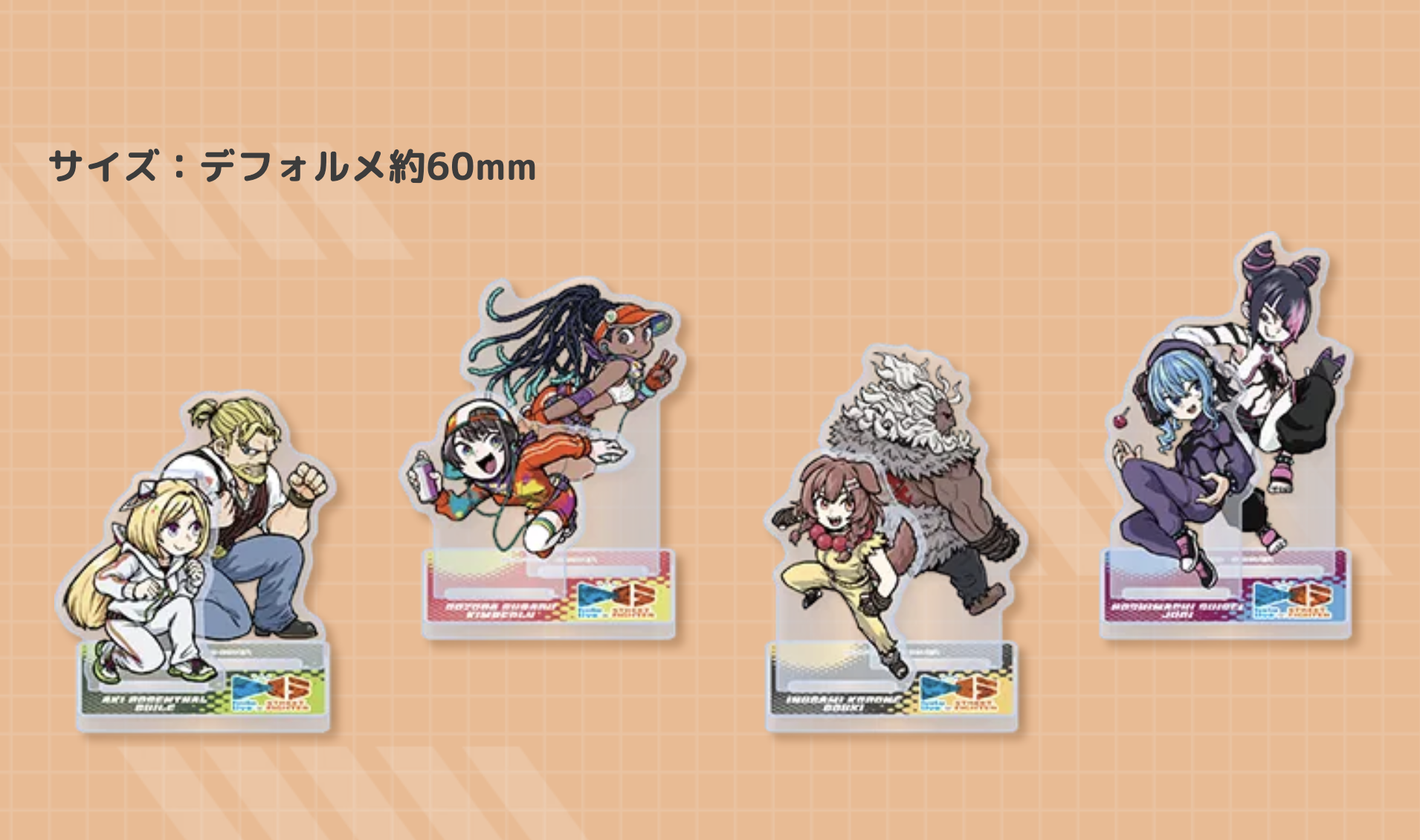 [Pre-order] Street Fighter 6 x hololive Collaboration Vol.2 - Acrylic stand A (4 types)